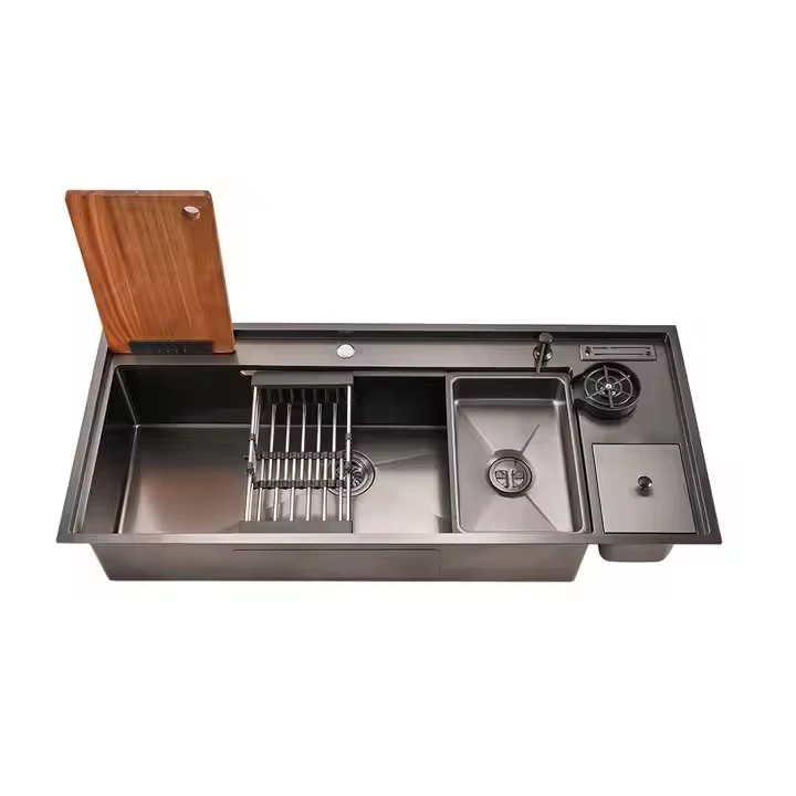 Black Multi Functional 304 Stainless Steel Kitchen Sink suppliers