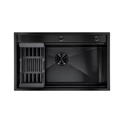 Black Stainless Steel Multi-functional Sink