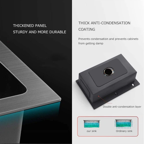 Kitchen Sink Made Of 304 Stainless Steel high quality