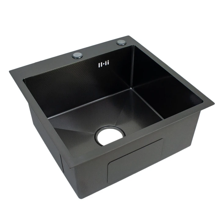 PVD Black Honeycomb Single Bowl Sink