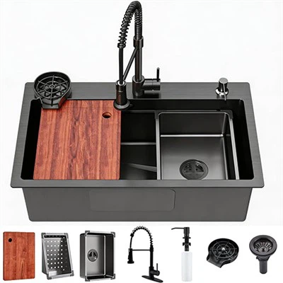 16 Gauge Kitchen Sink With Faucet