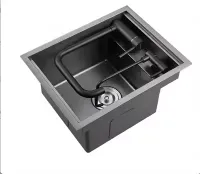 Black 304 Stainless Steel Hidden Kitchen Sink