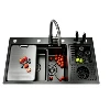 Black Nano Stainless Steel Workstation Kitchen Sink