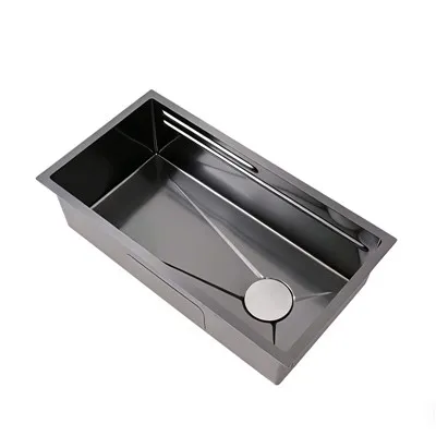 Black Undermount Workstation Kitchen Sink