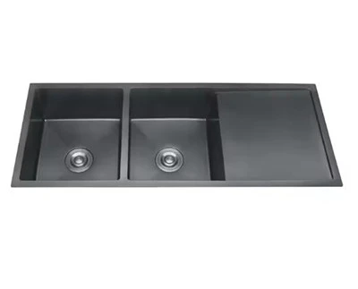 Double Bowl Kitchen Sink With Drainboard
