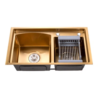 Golden Double Sink