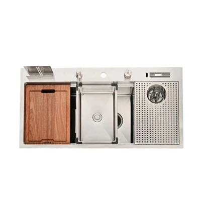 Multifunctional Workstation Stainless Steel Kitchen Sink