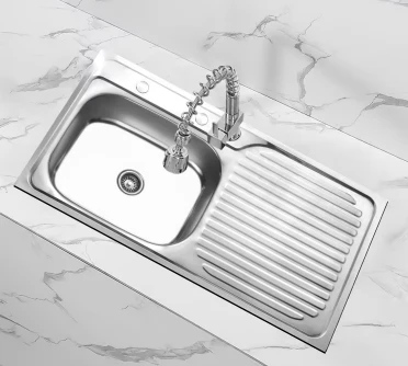 Single Bowl Stretch Rectangular Brushed Sink