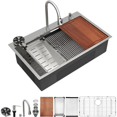 Integrated Stainless Steel Sink