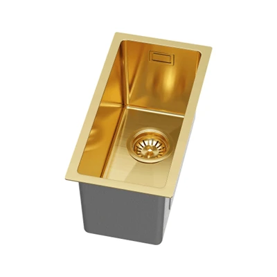 Luxury Nano Gold Slim Handmade Single Sink