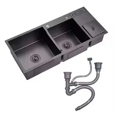 Nano Stainless Steel Sink With Trash Can