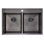 PVD Black Double Kitchen Sink