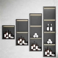 Recessed Bathroom Wall Niche Shelf With LED Light