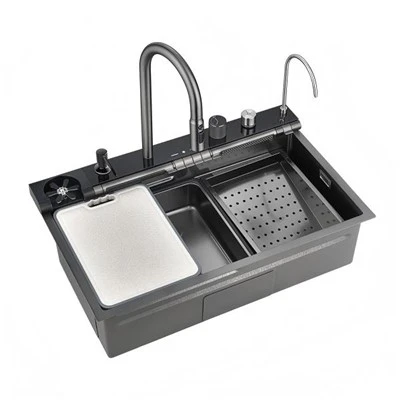 Workstation Kitchen Sink Kit With Digital Temperature Display