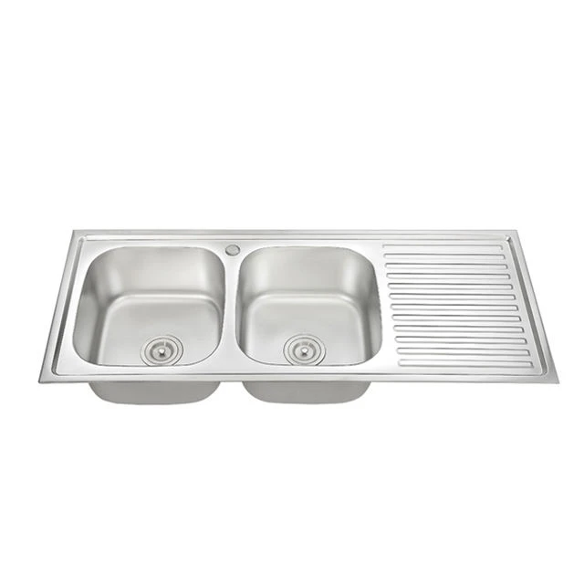 Double Bowl Kitchen Sink With Integrated Drainer Board suppliers