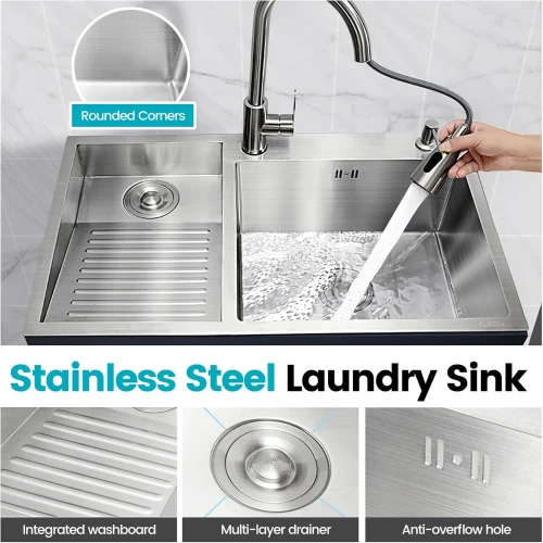 Utility Laundry Sink With Washboard factory